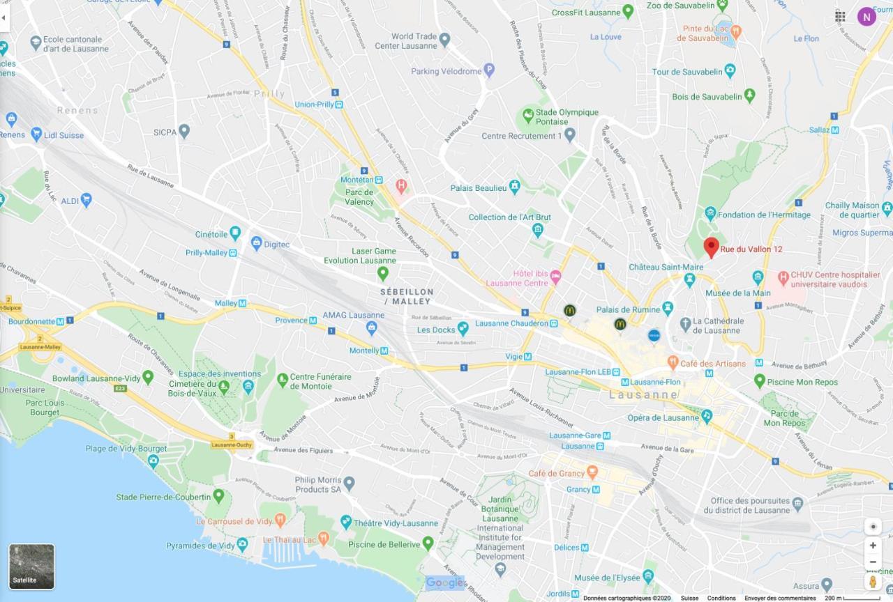Parking Voiture & Appartement 2Pcs Lausanne Centre Zewnętrze zdjęcie